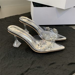 2025 Spring Women's Transparent Slippers 35-40 US